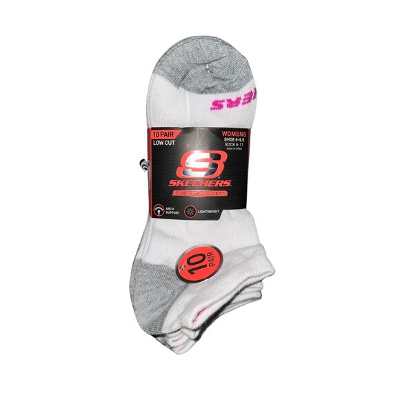 Skechers Low Cut Basic Sport Comfort Socks Size 9-11, Shoe 6-9.5 NWT - Picture 2 of 2